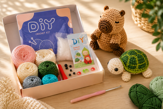 What is included in a crochet kit?