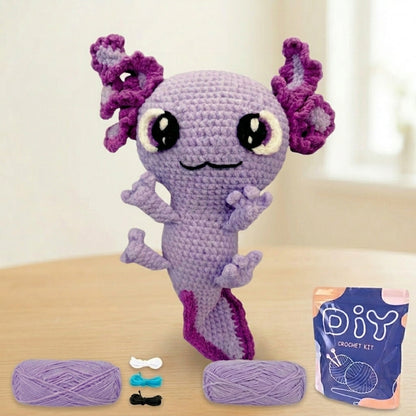Axolotl Crochet Kit – Complete Set with Materials and Instructions