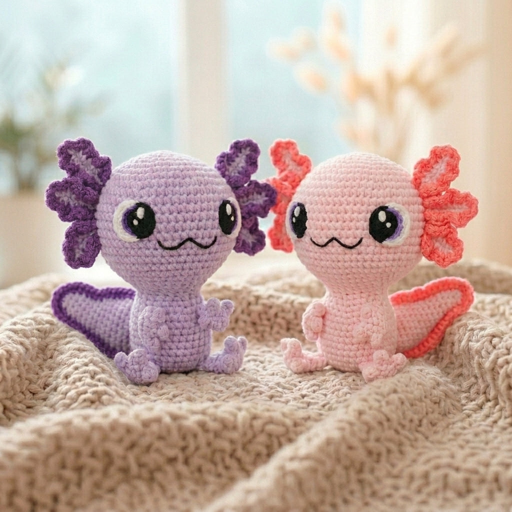 Axolotl Crochet Kit – Complete Set with Materials and Instructions
