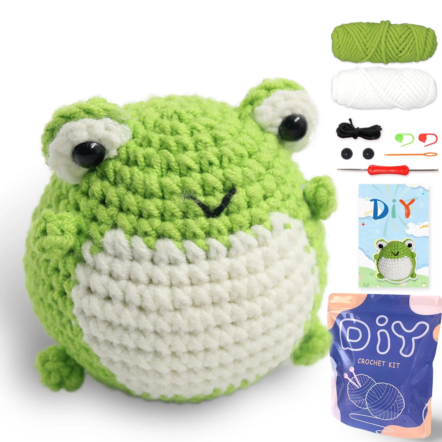 Beginner-Friendly Animal Crochet Kit (DIY Set)