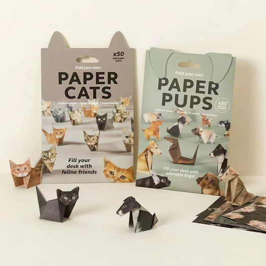 Origami komplet – pes, mačka ali dinozaver