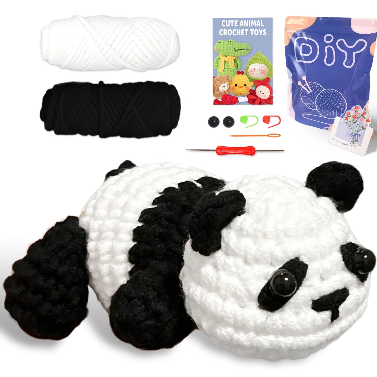 Beginner-Friendly Animal Crochet Kit (DIY Set)