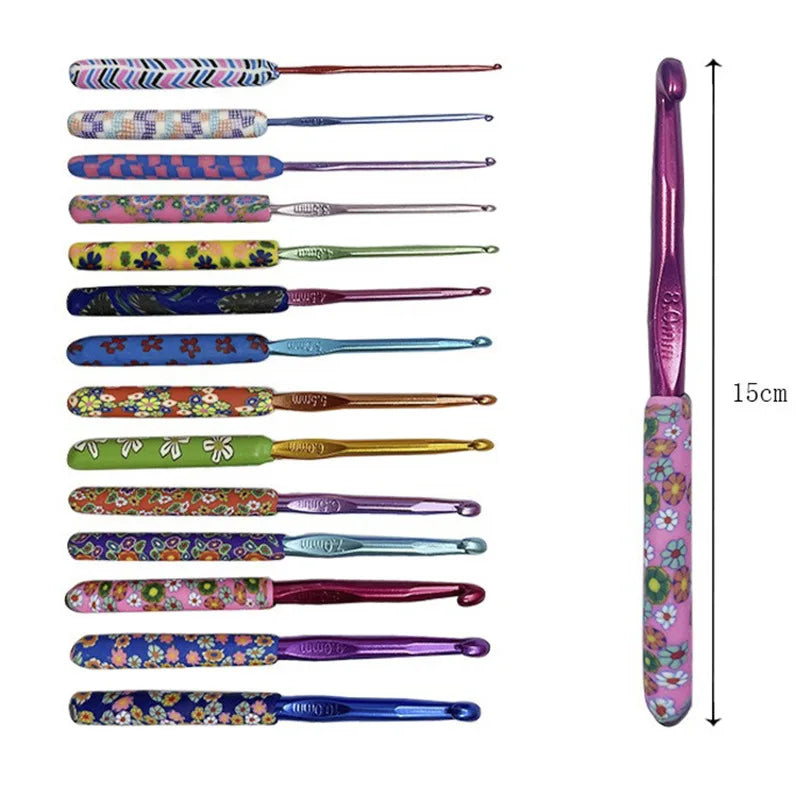 Komplet kvačk z gumijastim ročajem (5 / 9 / 14 kosov)