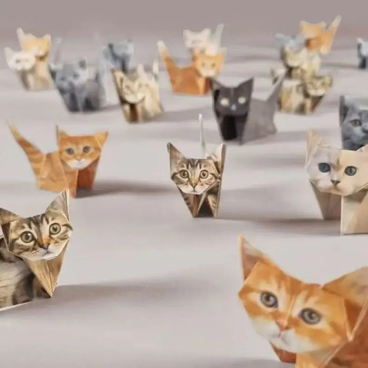 Origami komplet – pes, mačka ali dinozaver