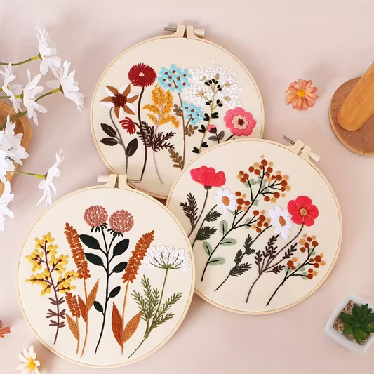Wildflower Embroidery Kit – Choose Your Design