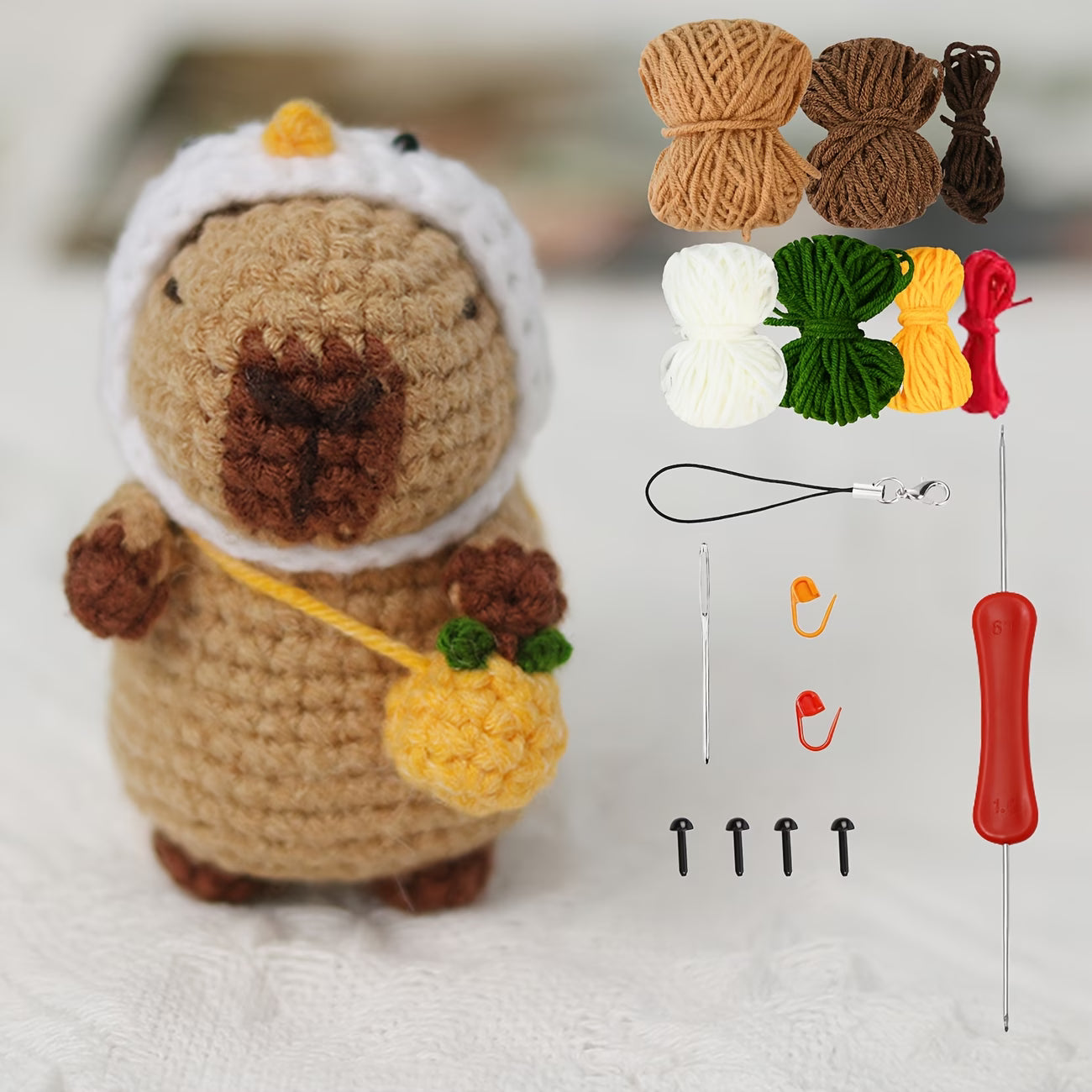 Crochet capybara kit