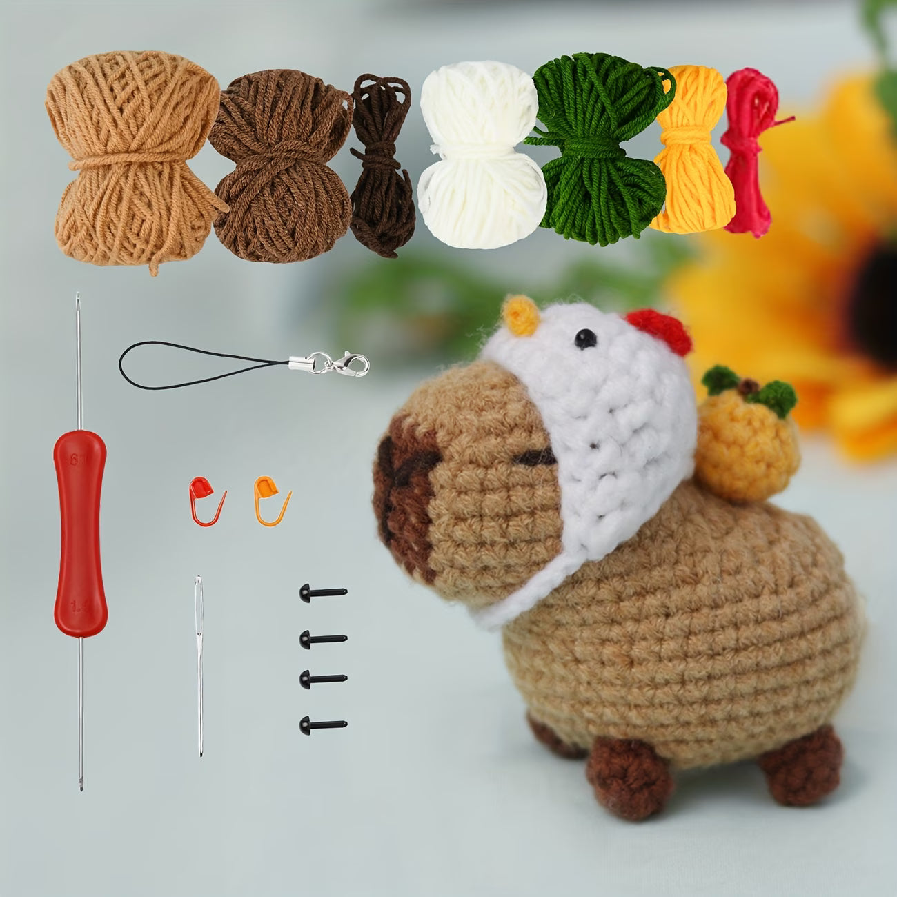 Crochet capybara kit